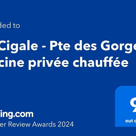 La Cigale - Pte Des Gorges - Piscine Privee Chauffee Villa Vallon-Pont-d'Arc Ngoại thất bức ảnh